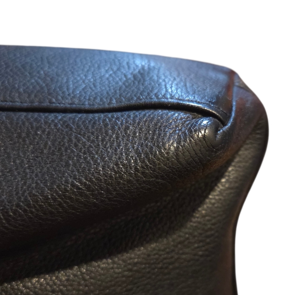 Plinio Visonà Classic Pebbled Leather Tote Featuring Tortoise-shell Satchel Bag - Picture 9 of 15